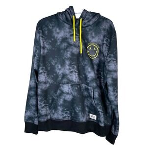 New Conspiracy by WeSC Mike Happy Hoodie Black Tie Dye Skater Mens L‎ Womens XL